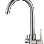 3-wegkraan RVS, gebogen model 5/11-CAR4206C