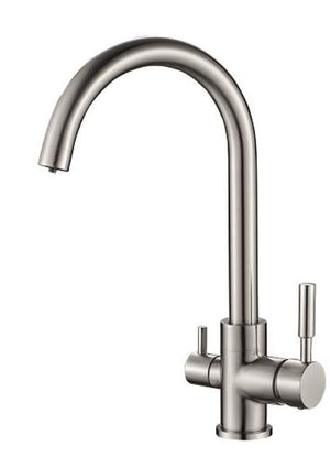 3-wegkraan RVS, gebogen model 5/11-CAR4206C