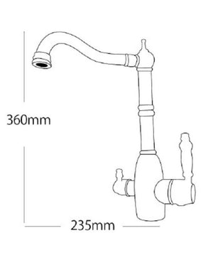 3-wegkraan britse stijl CAR4320-SK